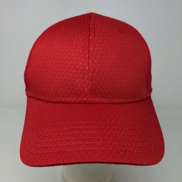 Otto Men's Strapback Hat Red Size OSFM 100% Polyester Adjustable - Picture 2 of 8